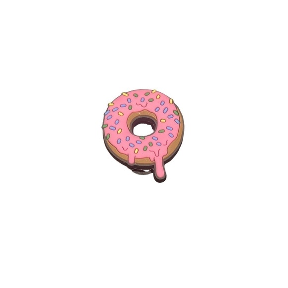 STRAWBERRY Frosted Donut with Sprinkles Croc Charm New In Package - Picture 1 of 1